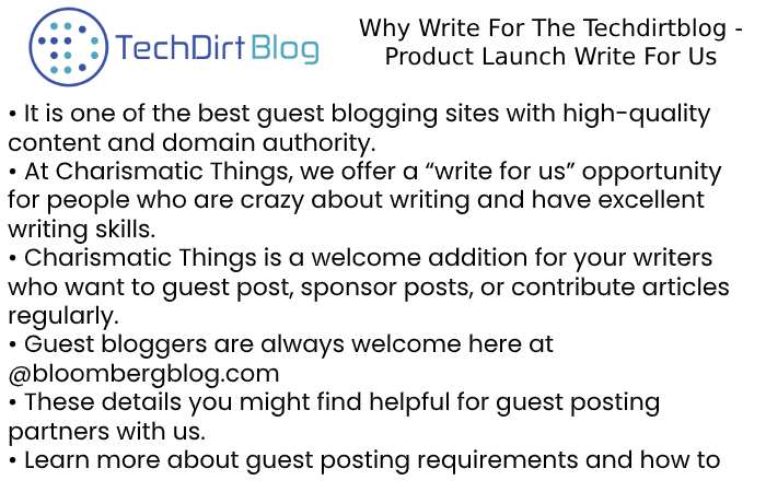 Why Write For techdirtblog