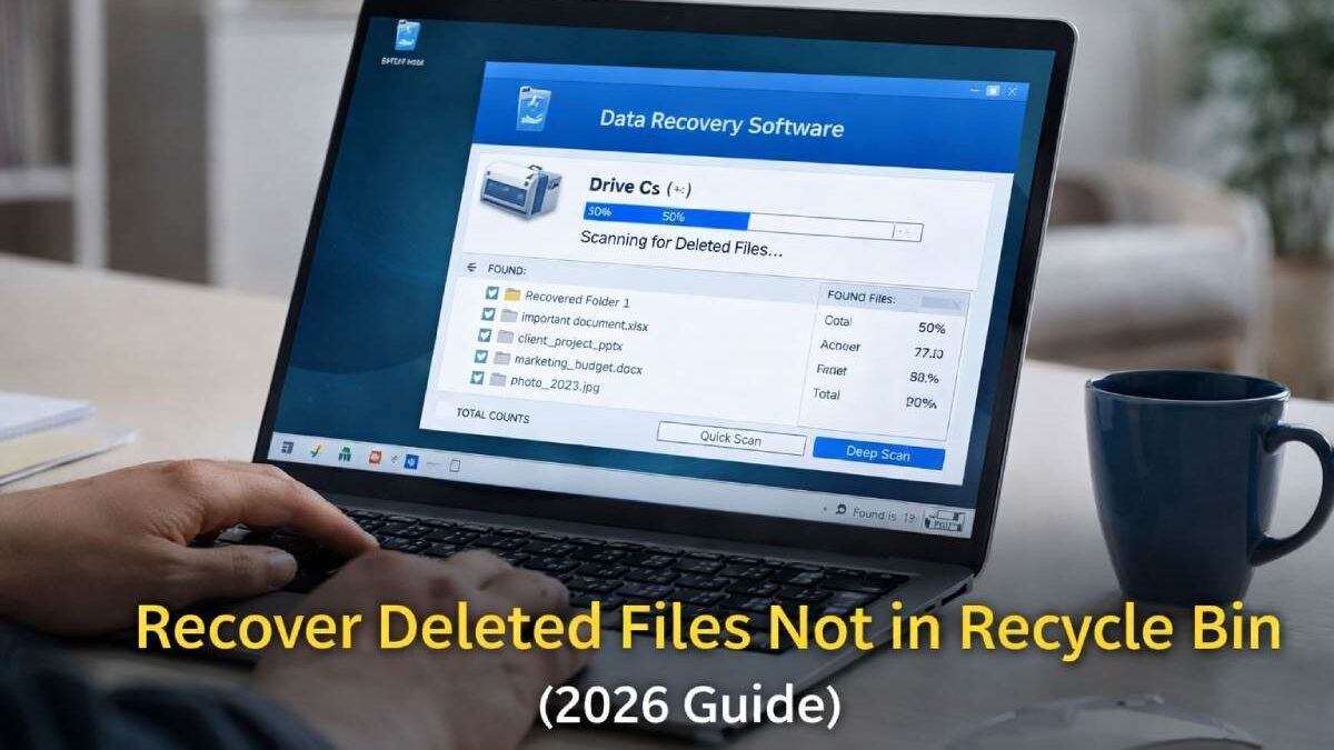 Recover Deleted Files Not in Recycle Bin Guide 2026