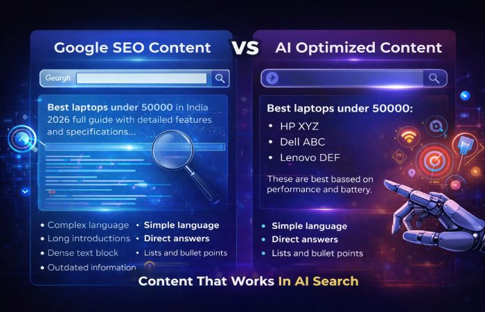 what type of content works in ai search